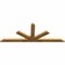 Ekena Millwork Saratoga Rough Sawn Timber Gable Bracket, Western Red Cedar, 72"W x 27"H x 2"D x 4"F, 9/12 Pitch GBW072X27X0204SAR00RWR - alternate 5